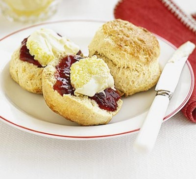 Scones with jam and clotted cream.jpg